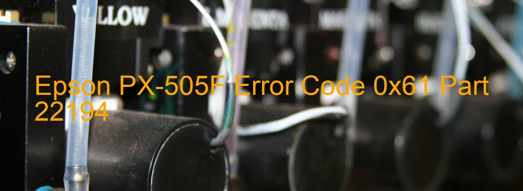 Epson PX-505F Código de error 0x61