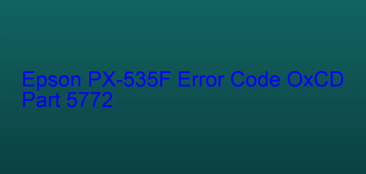 Epson PX-535F Código de error OxCD