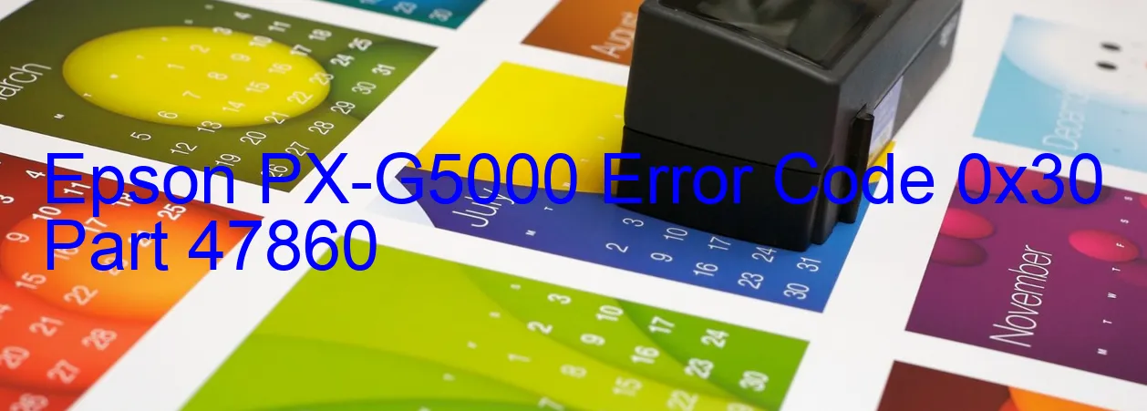 Epson PX-G5000 Código de error 0x30