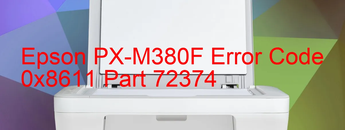 Epson PX-M380F Código de error 0x8611