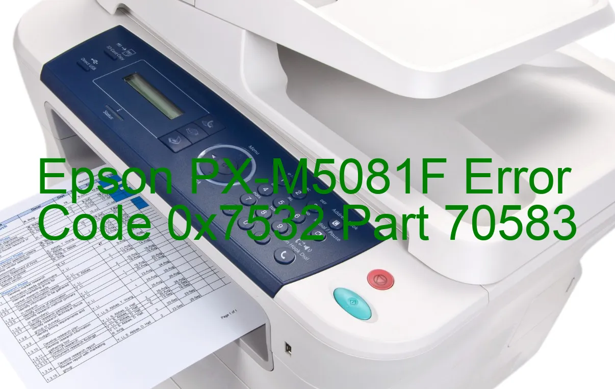 Epson PX-M5081F Código de error 0x7532