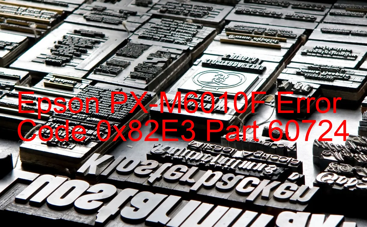 Epson PX-M6010F Código de error 0x82E3