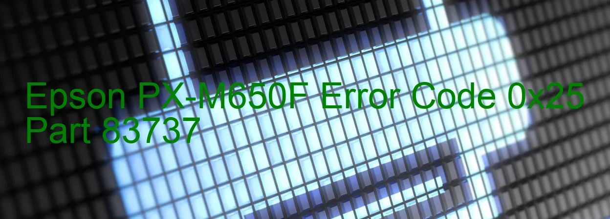 Epson PX-M650F Código de error 0x25