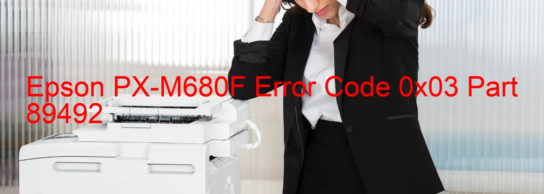 Epson PX-M680F Código de error 0x03