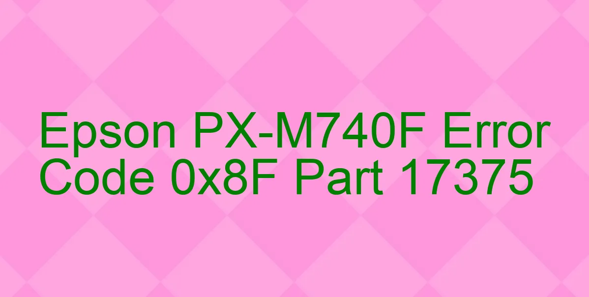 Epson PX-M740F Código de error 0x8F