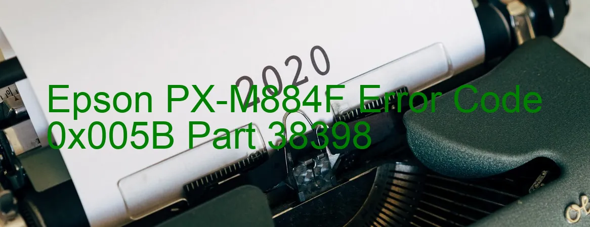 Epson PX-M884F Código de error 0x005B