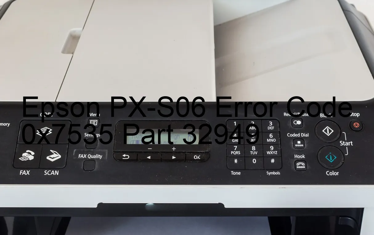 Epson PX-S06 Código de error 0x7535