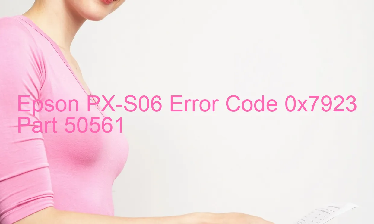 Epson PX-S06 Código de error 0x7923