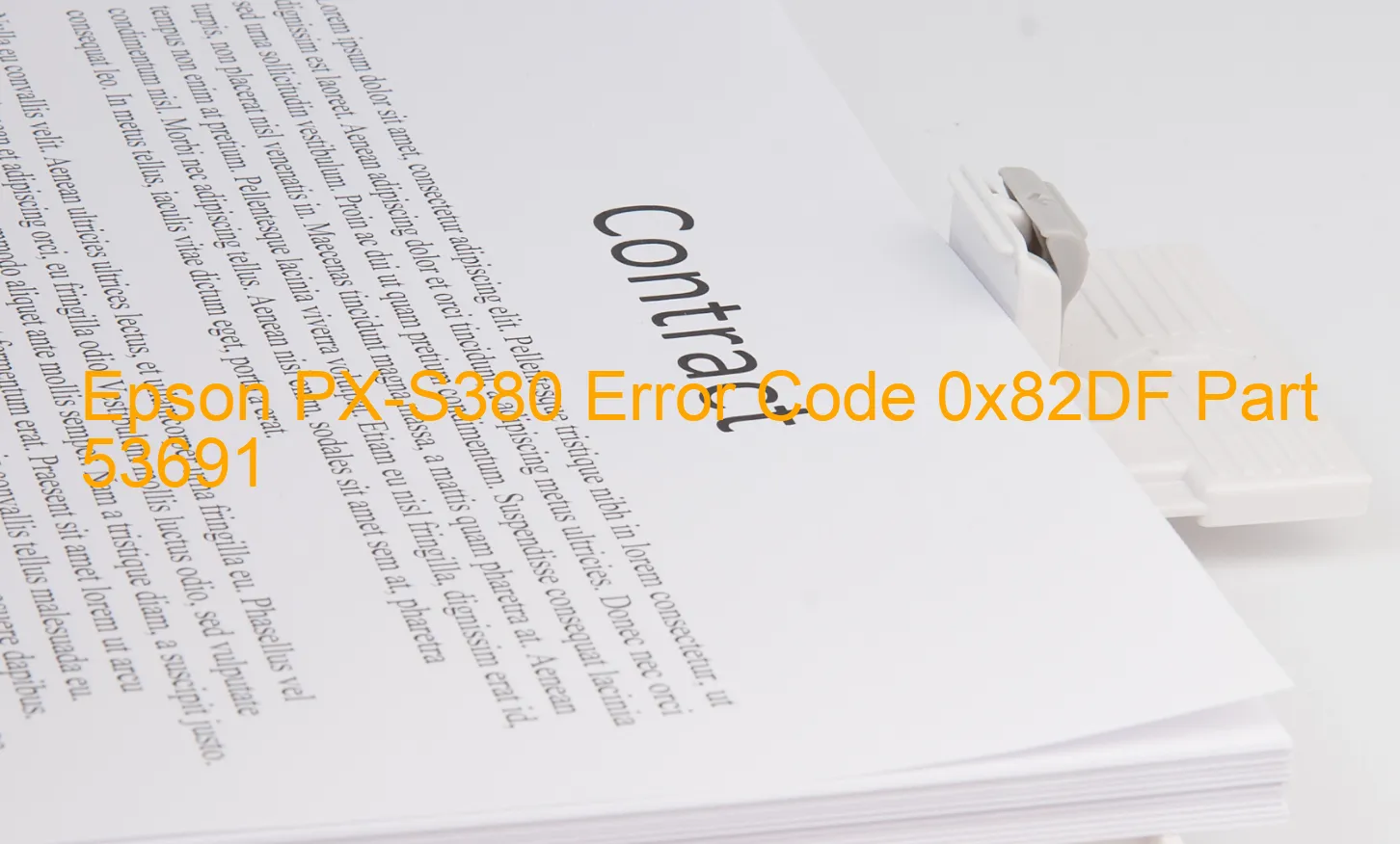 Epson PX-S380 Código de error 0x82DF