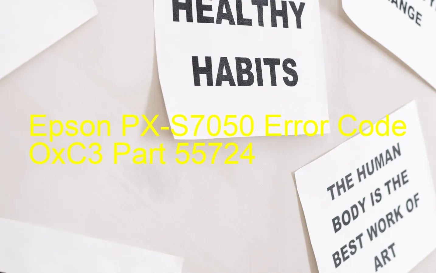 Epson PX-S7050 Código de error OxC3