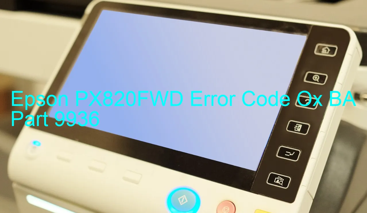 Epson PX820FWD Código de error Ox BA