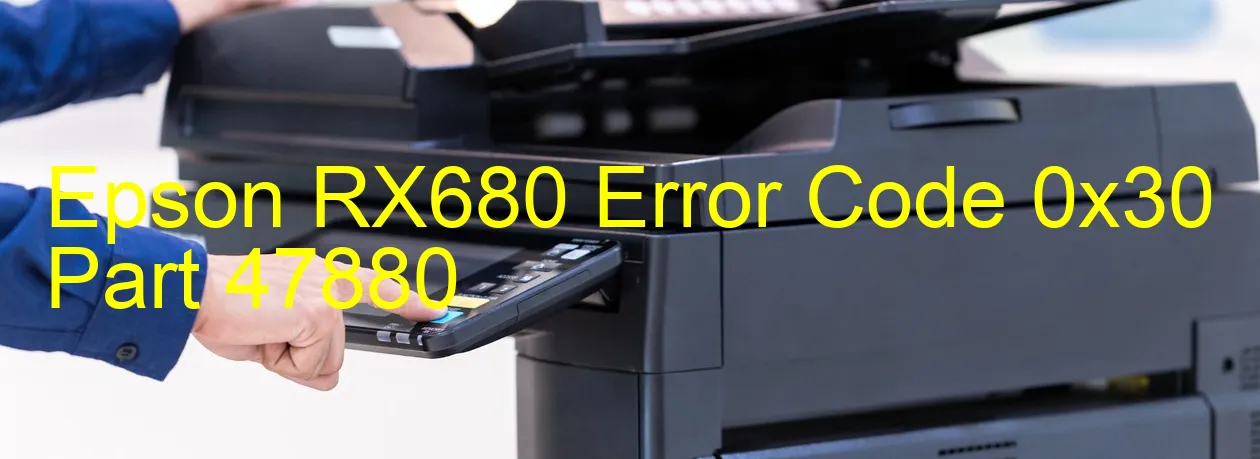 Epson RX680 Código de error 0x30