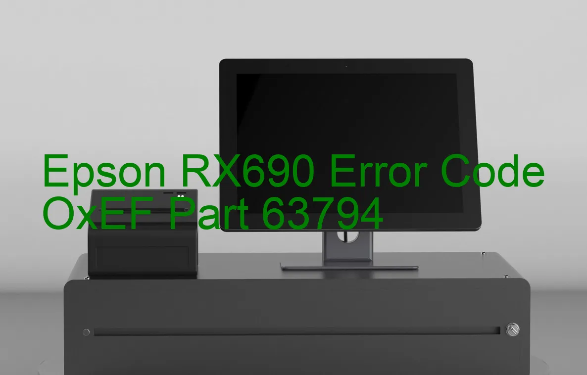 Epson RX690 Código de error OxEF