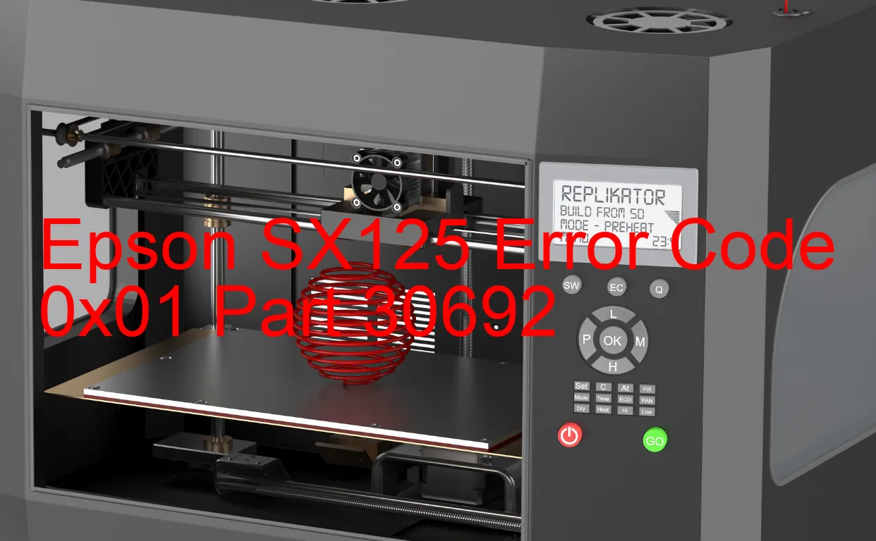 Epson SX125 Código de error 0x01