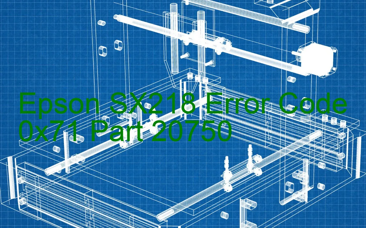 Epson SX218 Código de error 0x71