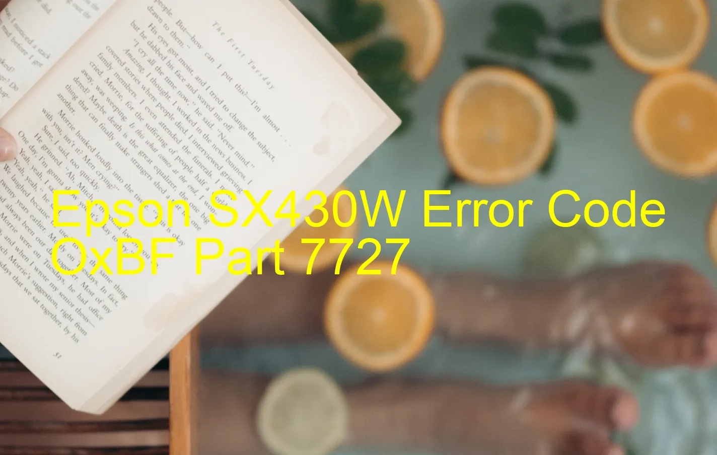 Epson SX430W Código de error OxBF