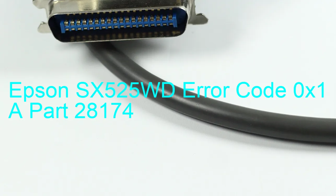 Epson SX525WD Código de error 0x1 A