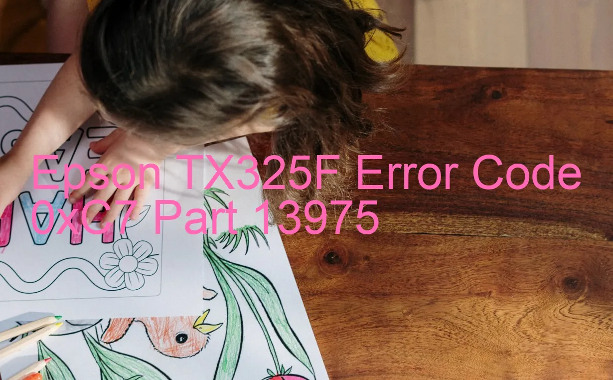 Epson TX325F Código de error 0xC7