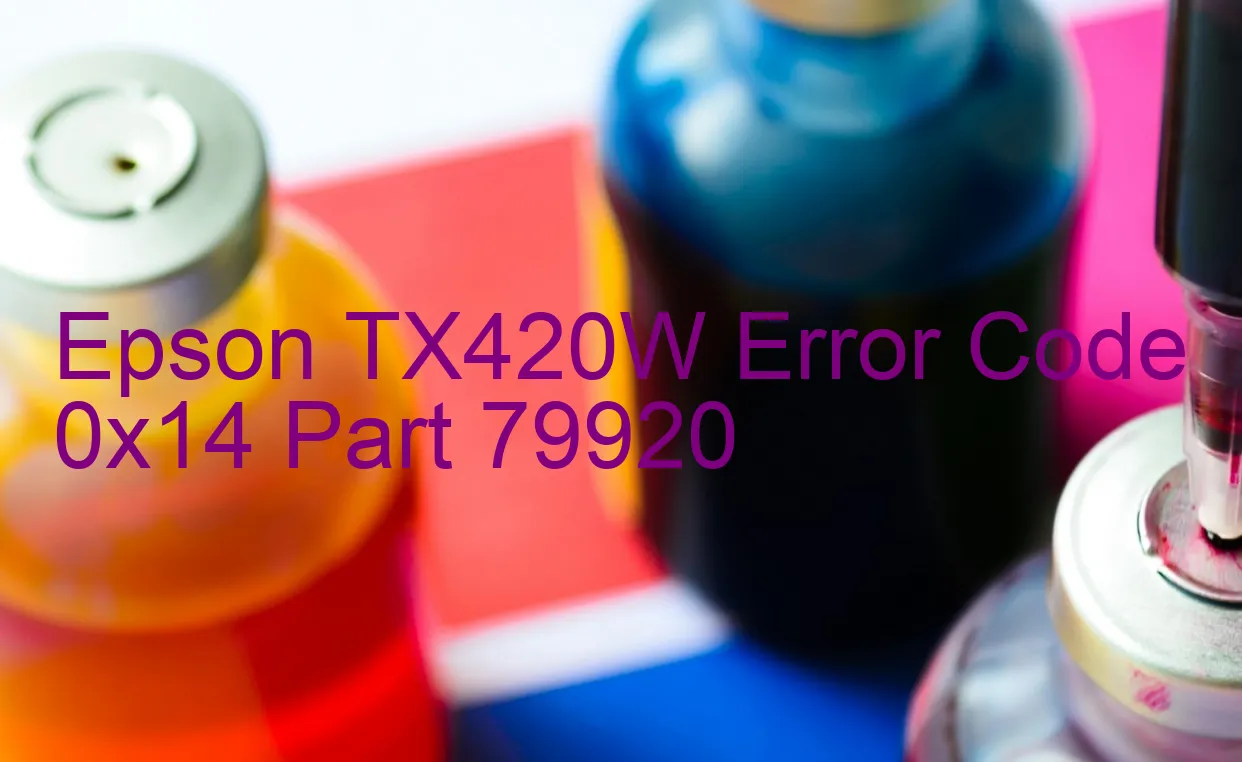 Epson TX420W Código de error 0x14