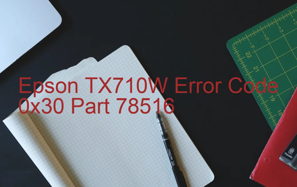 Epson TX710W Código de error 0x30