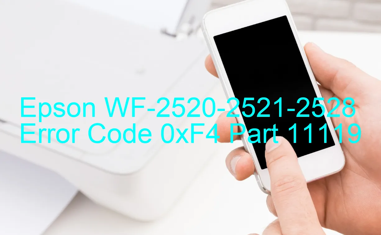 Epson WF-2520-2521-2528 Código de error 0xF4