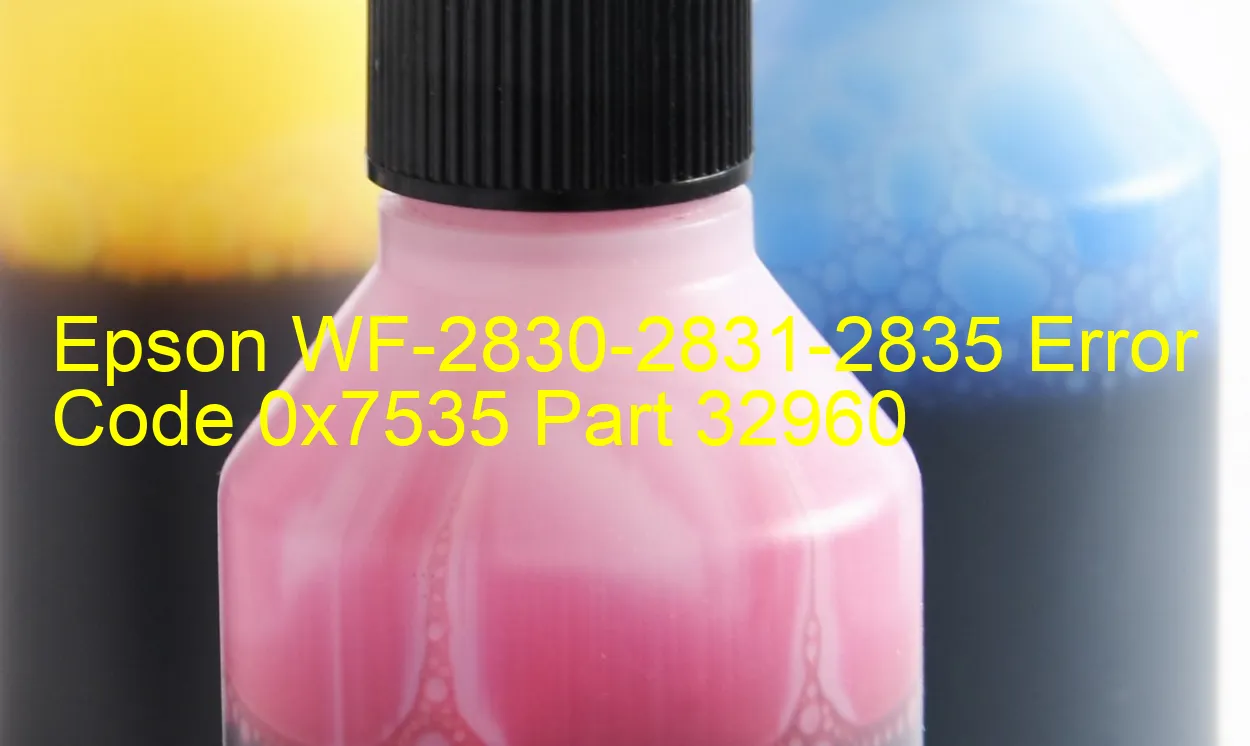 Epson WF-2830-2831-2835 Código de error 0x7535