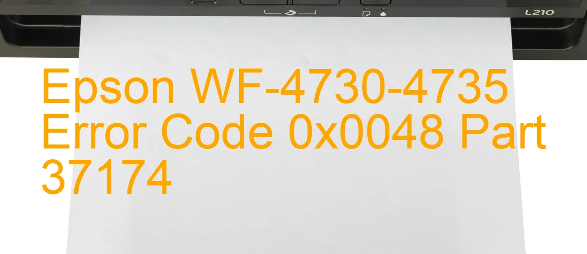 Epson WF-4730-4735 Código de error 0x0048