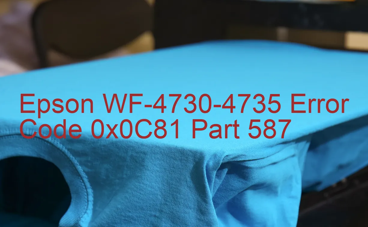 Epson WF-4730-4735 Código de error 0x0C81