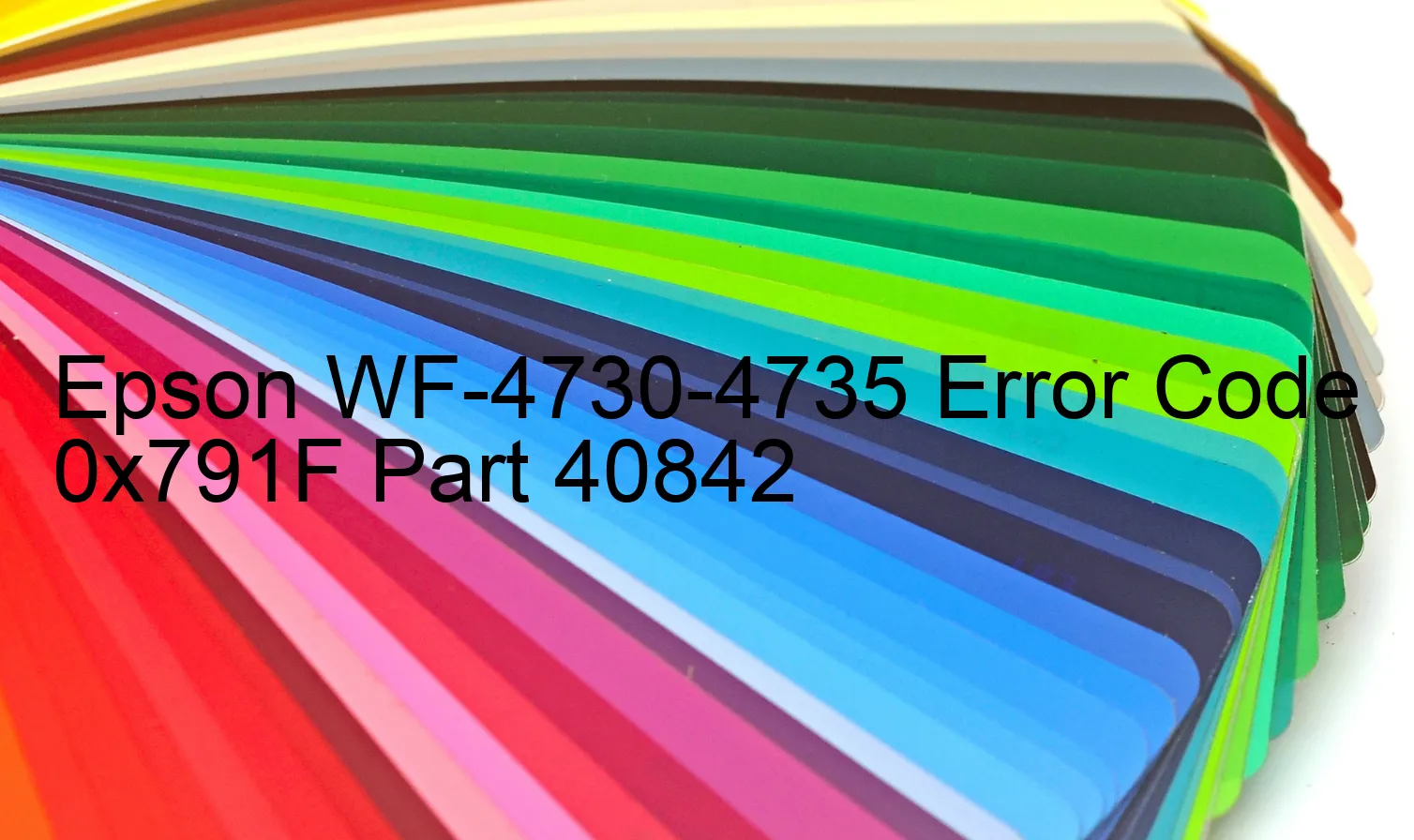 Epson WF-4730-4735 Código de error 0x791F