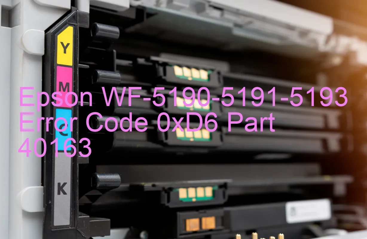 Epson WF-5190-5191-5193 Código de error 0xD6