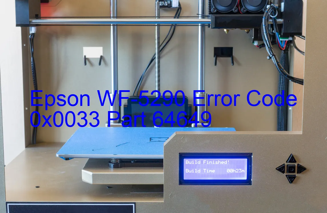 Epson WF-5290 Código de error 0x0033