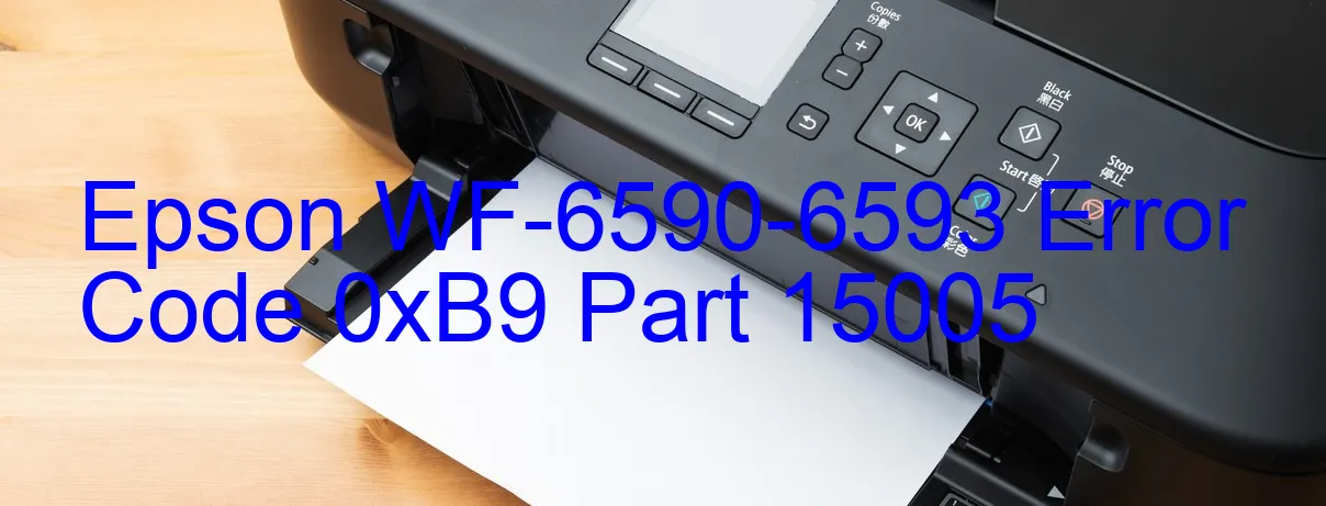 Epson WF-6590-6593 Código de error 0xB9