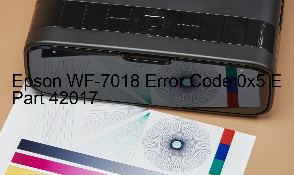 Epson WF-7018 Código de error 0x5 E