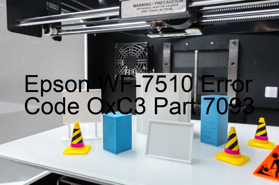 Epson WF-7510 Código de error OxC3
