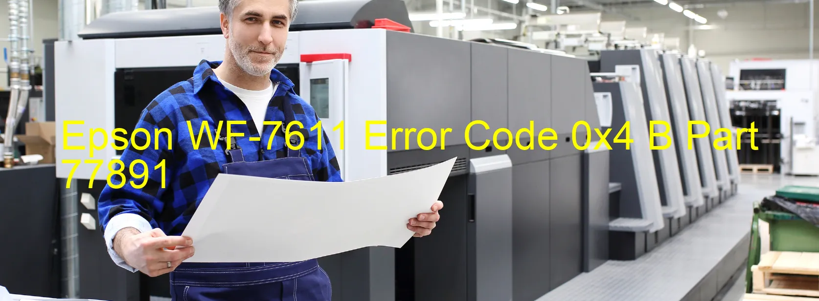 Epson WF-7611 Código de error 0x4 B