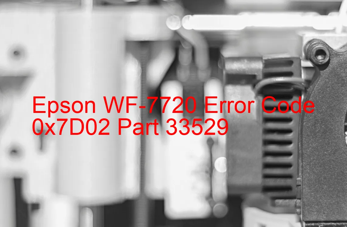 Epson WF-7720 Código de error 0x7D02