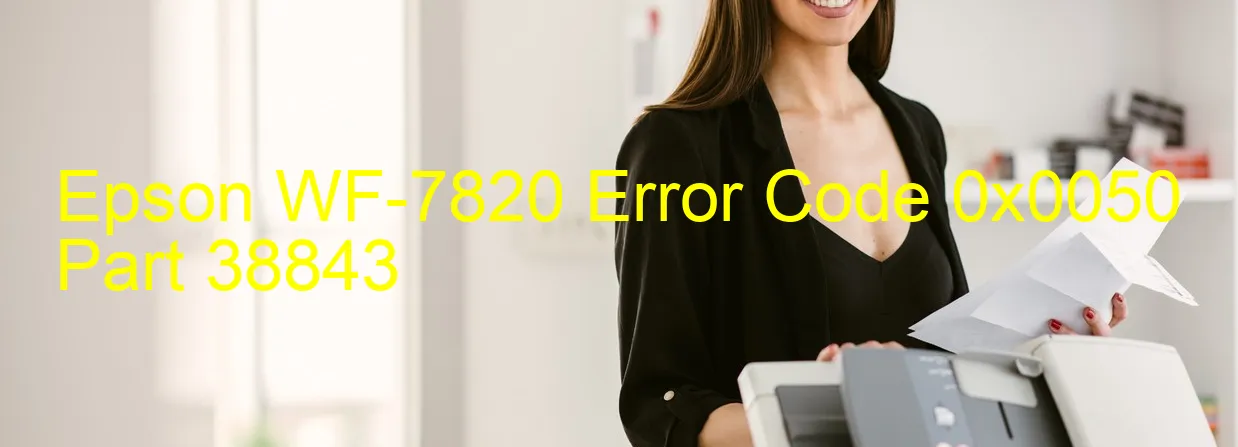 Epson WF-7820 Código de error 0x0050