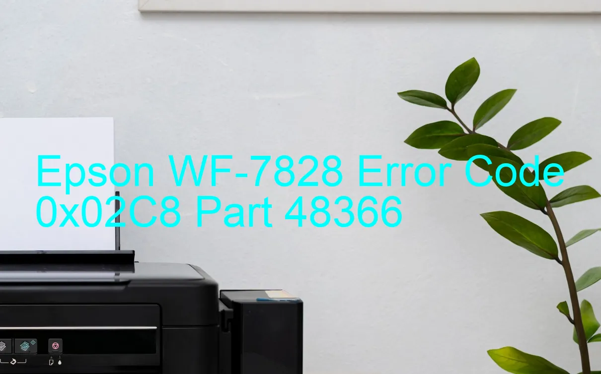 Epson WF-7828 Código de error 0x02C8