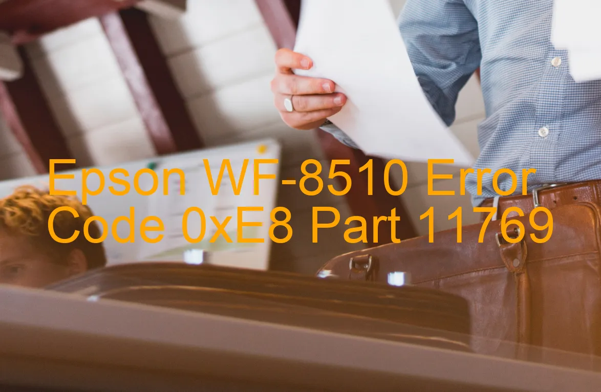 Epson WF-8510 Código de error 0xE8