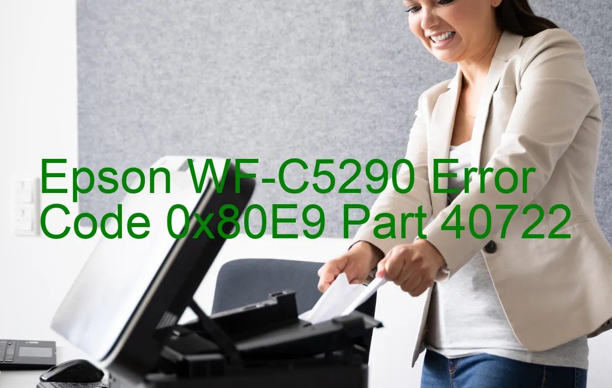 Epson WF-C5290 Código de error 0x80E9