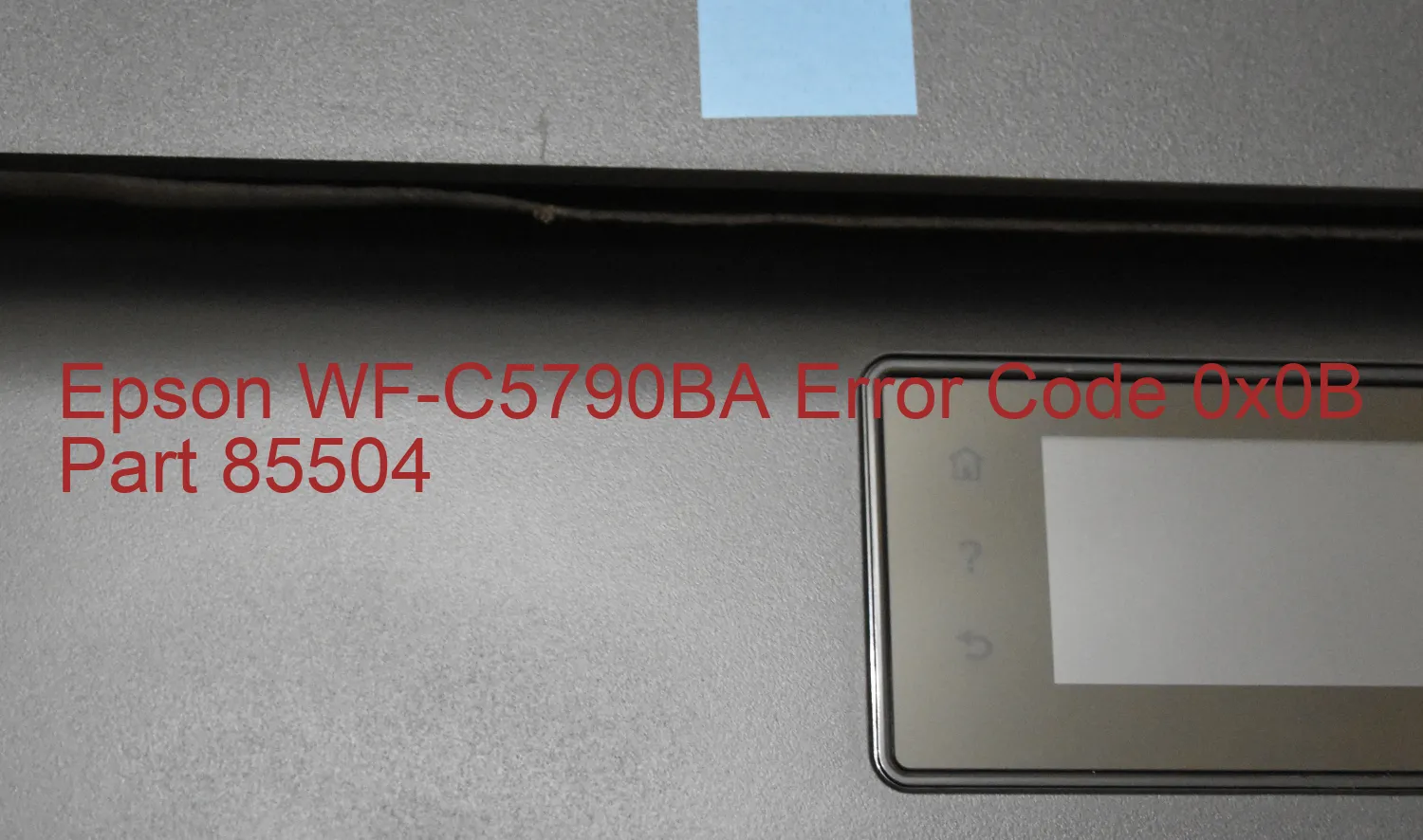 Epson WF-C5790BA Código de error 0x0B