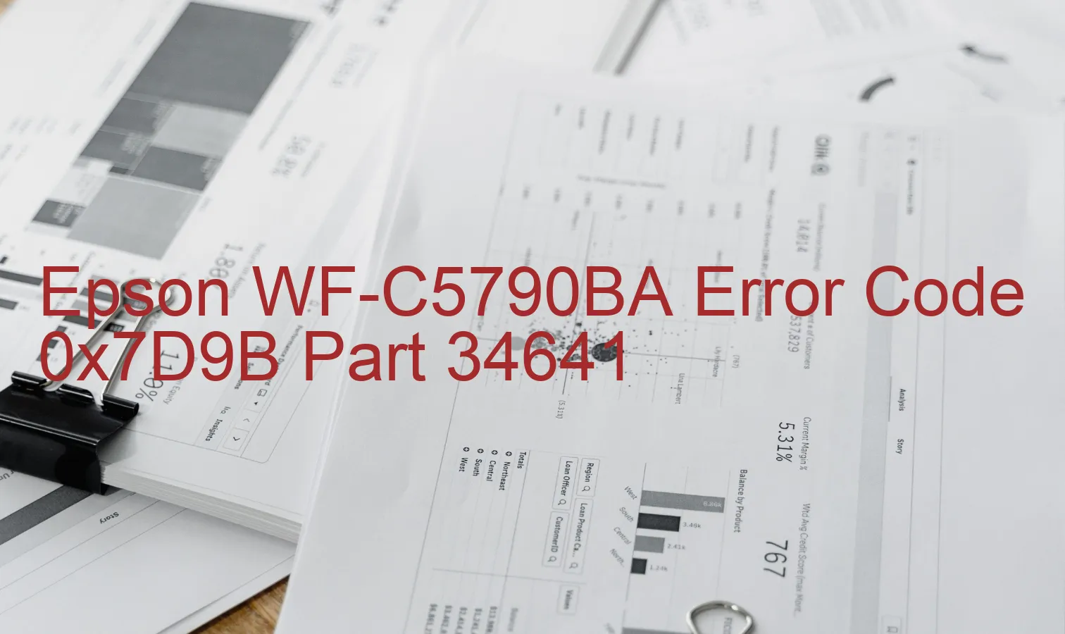 Epson WF-C5790BA Código de error 0x7D9B