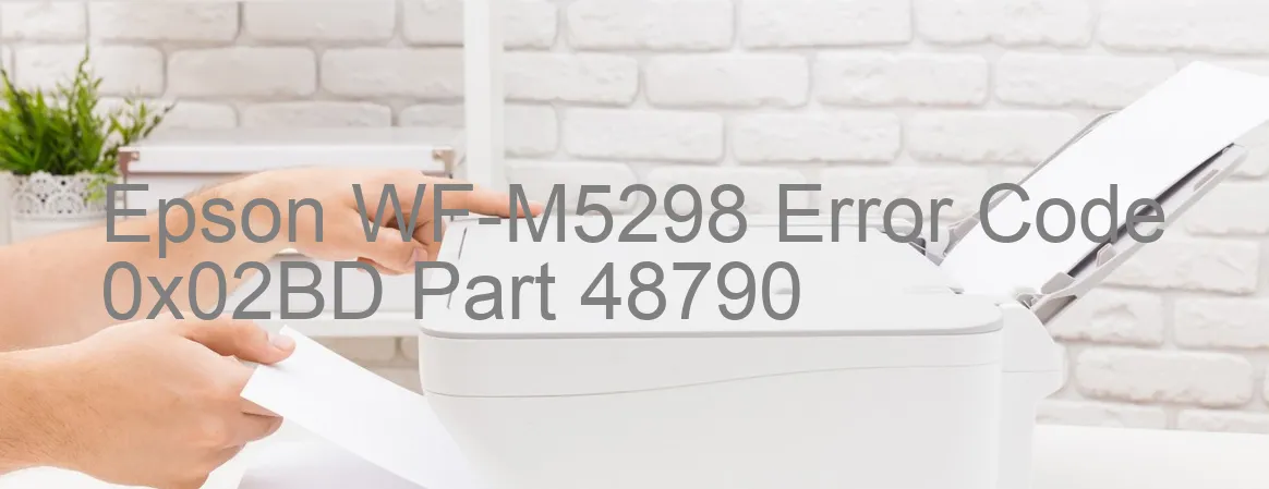 Epson WF-M5298 Código de error 0x02BD