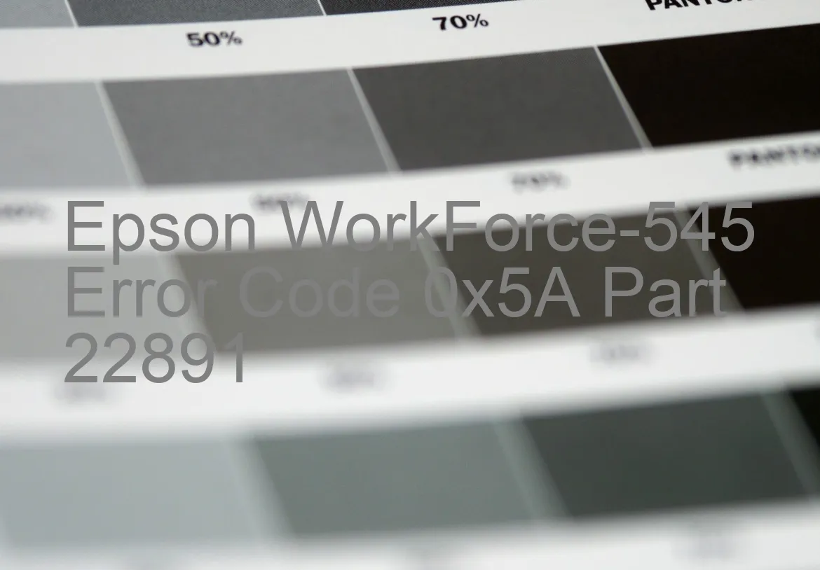 Epson WorkForce-545 Código de error 0x5A