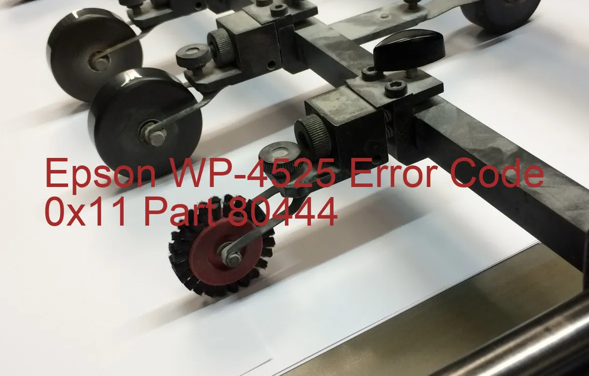 Epson WP-4525 Código de error 0x11