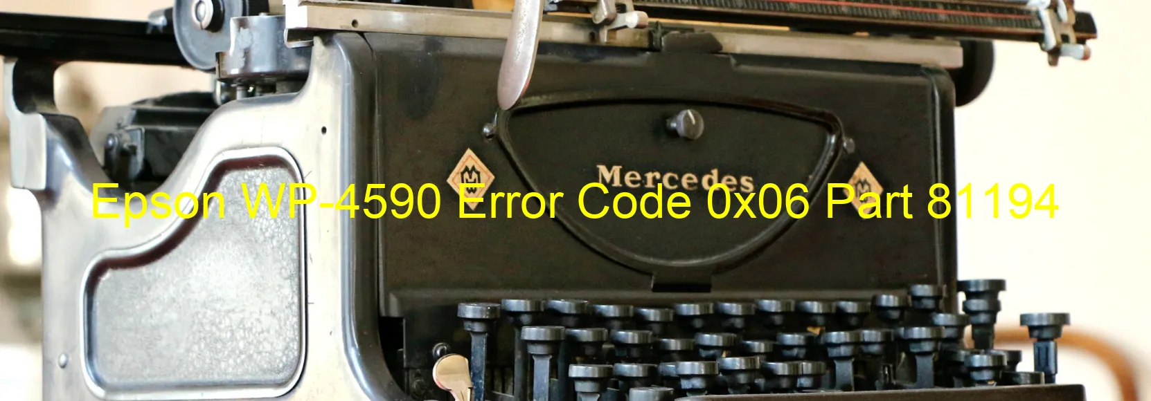 Epson WP-4590 Código de error 0x06