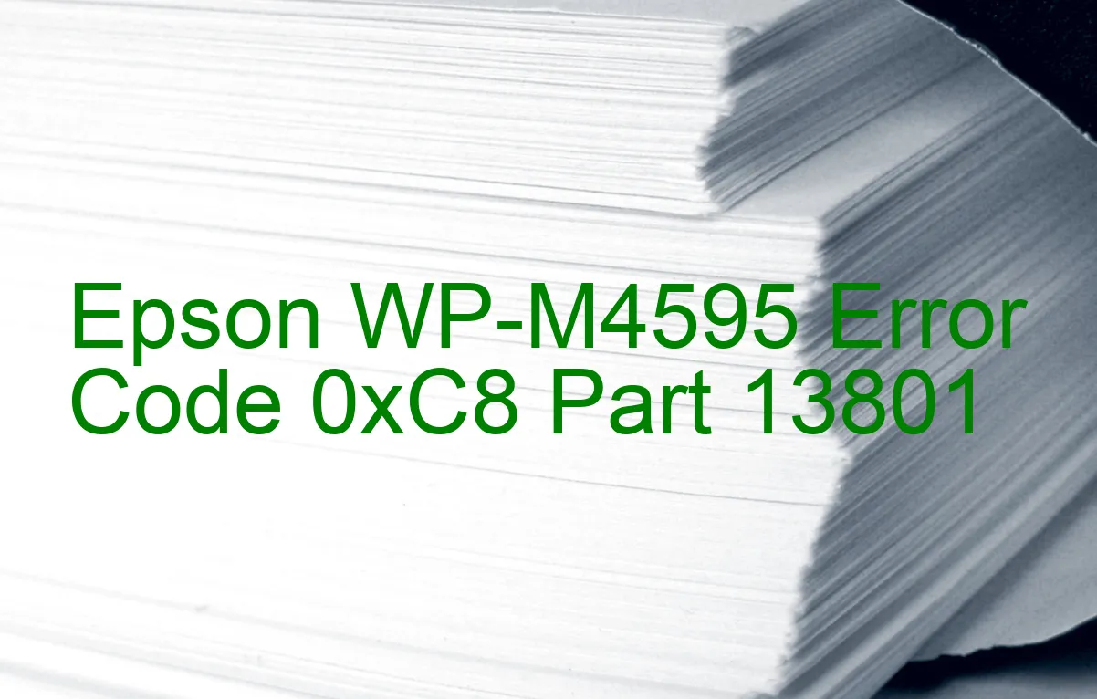 Epson WP-M4595 Código de error 0xC8