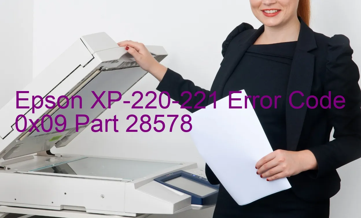 Epson XP-220-221 Código de error 0x09