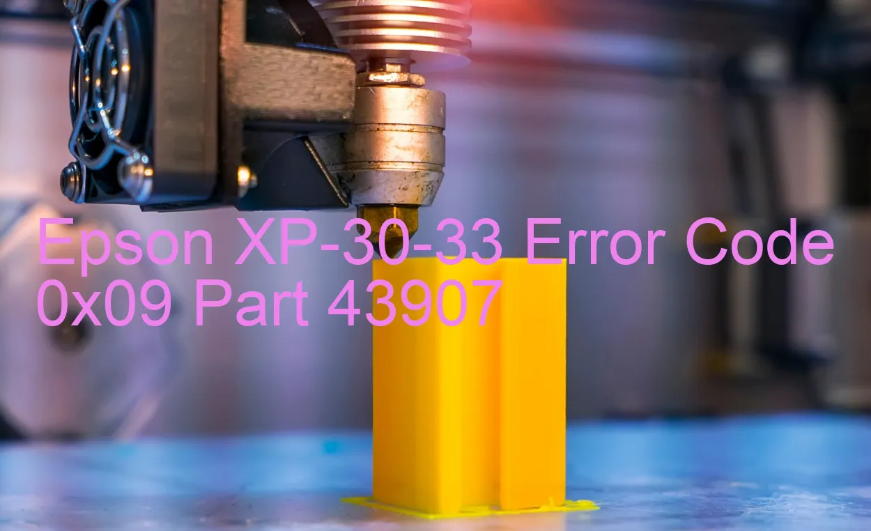 Epson XP-30-33 Código de error 0x09