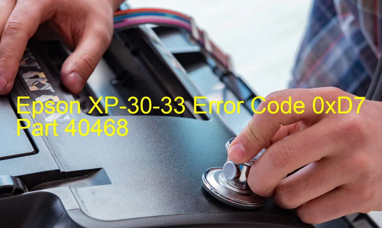 Epson XP-30-33 Código de error 0xD7